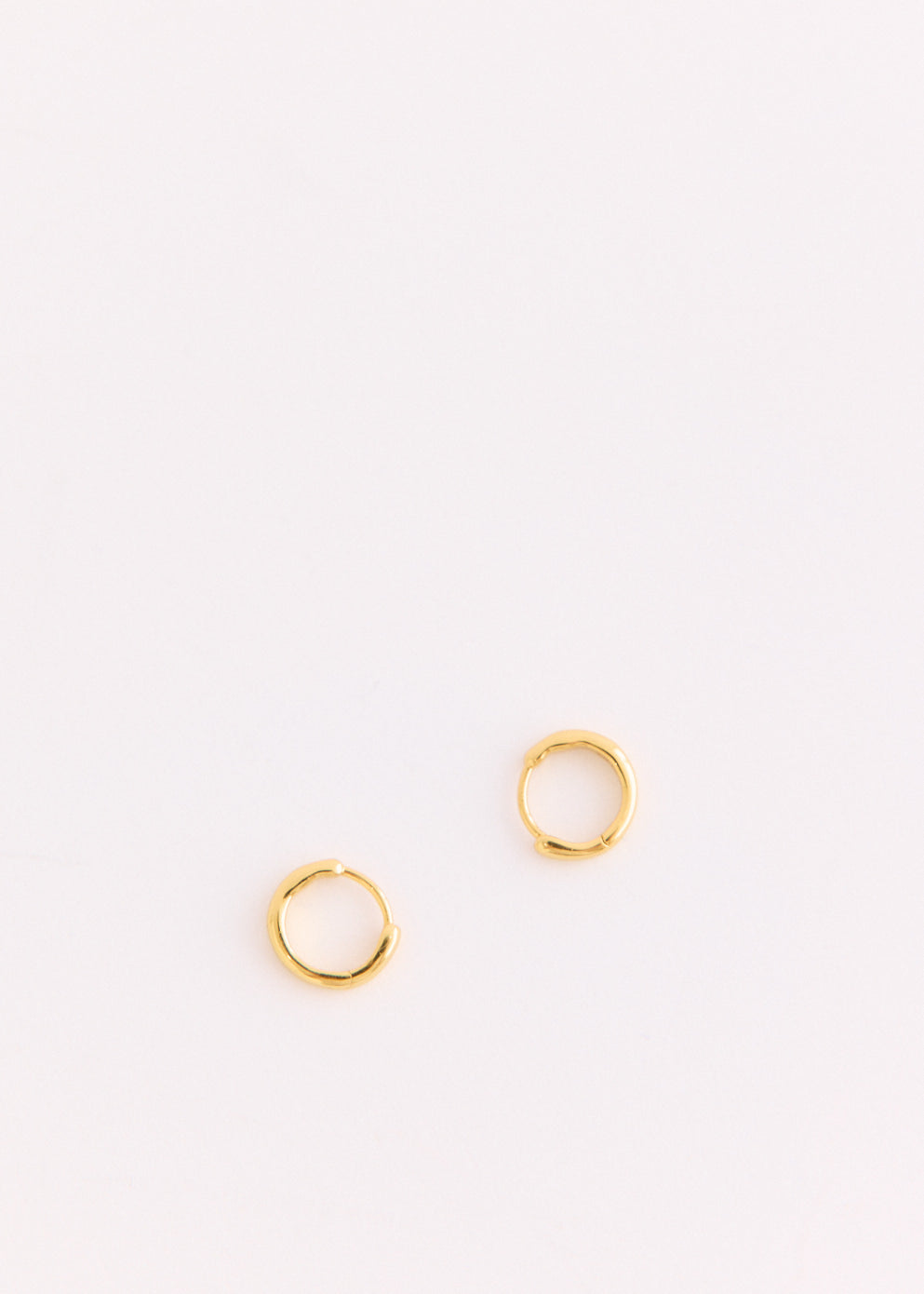 Gold Paperclip Huggie Earrings