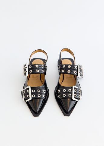 Feminine Buckle Ballerina