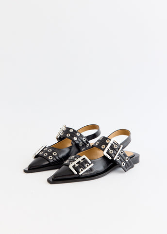 Feminine Buckle Ballerina