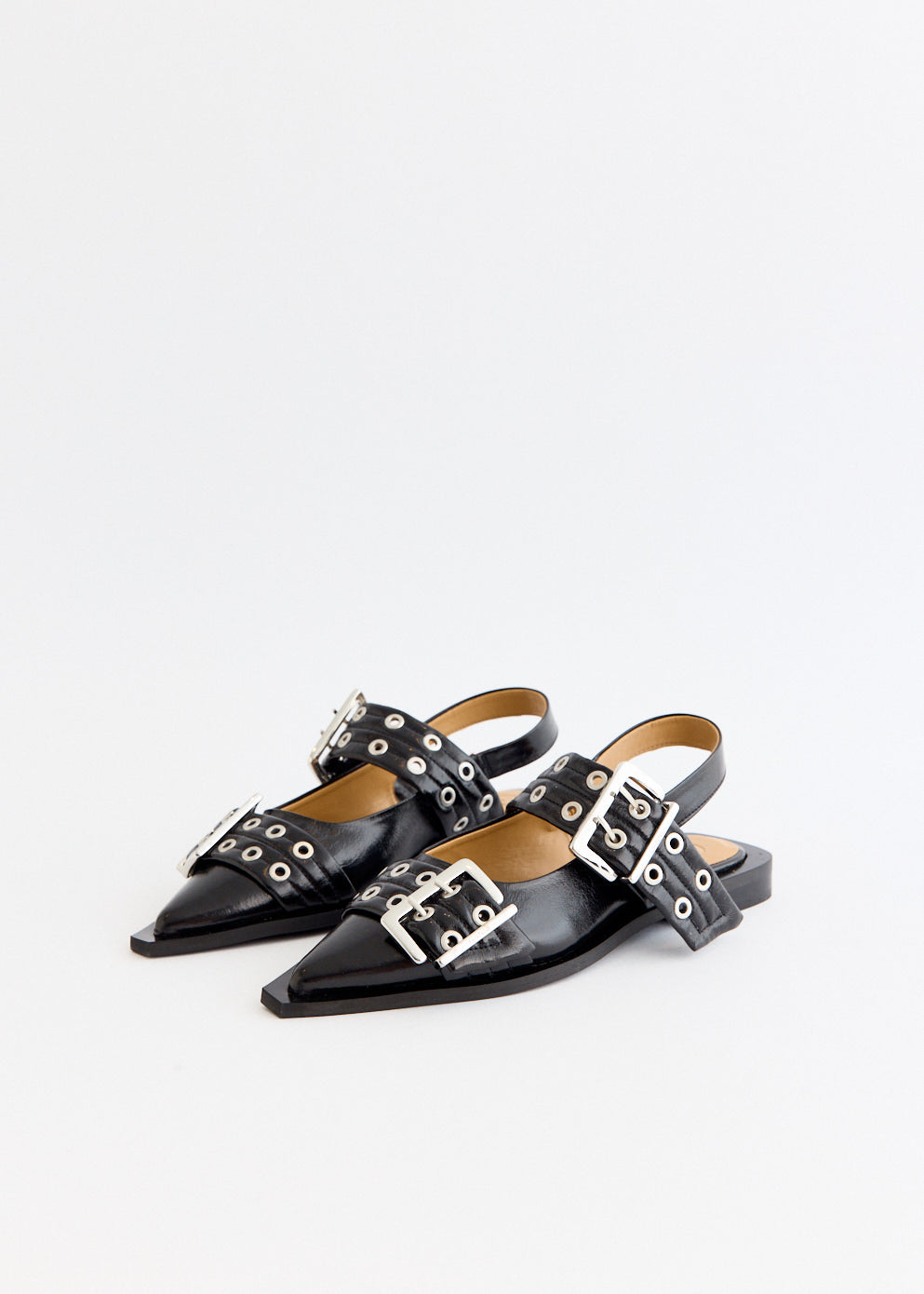 Feminine Buckle Ballerina