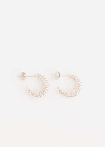 Silver Hoop Earrings Small