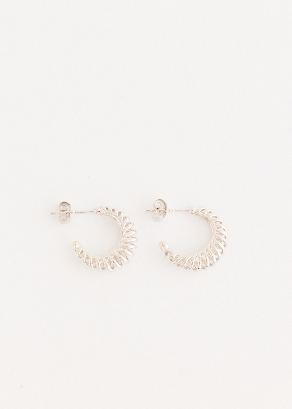 Silver Hoop Earrings Small