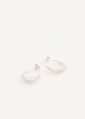 Silver Hoop Earrings Small