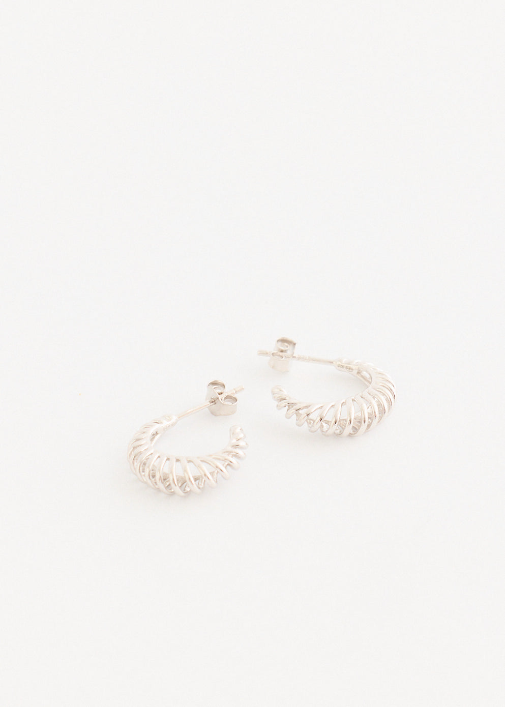 Silver Hoop Earrings Small