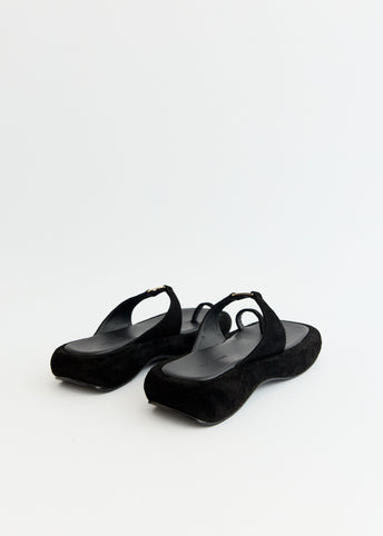 Logo Toe Loop Flip Flops