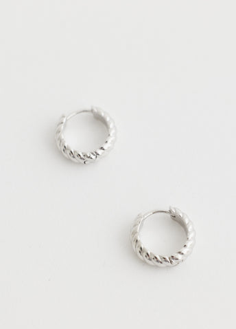 Small Twist Hoop Earrings