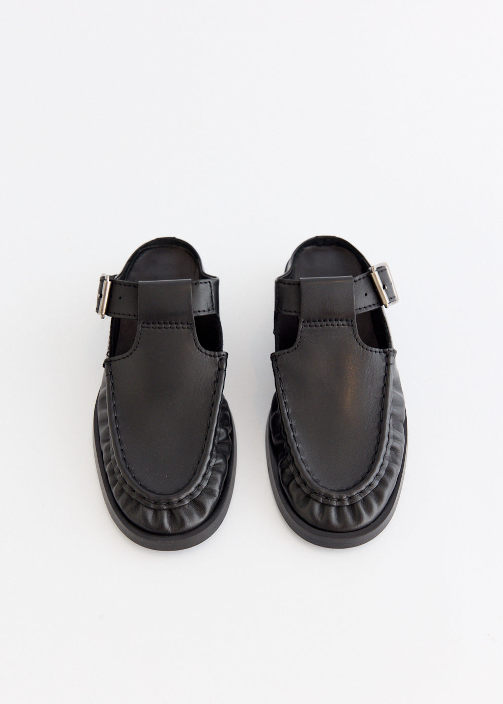 Gianna Buckled Mules