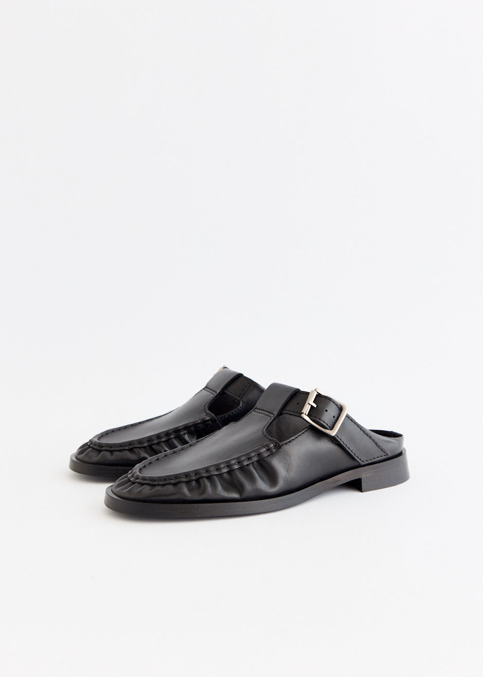 Gianna Buckled Mules