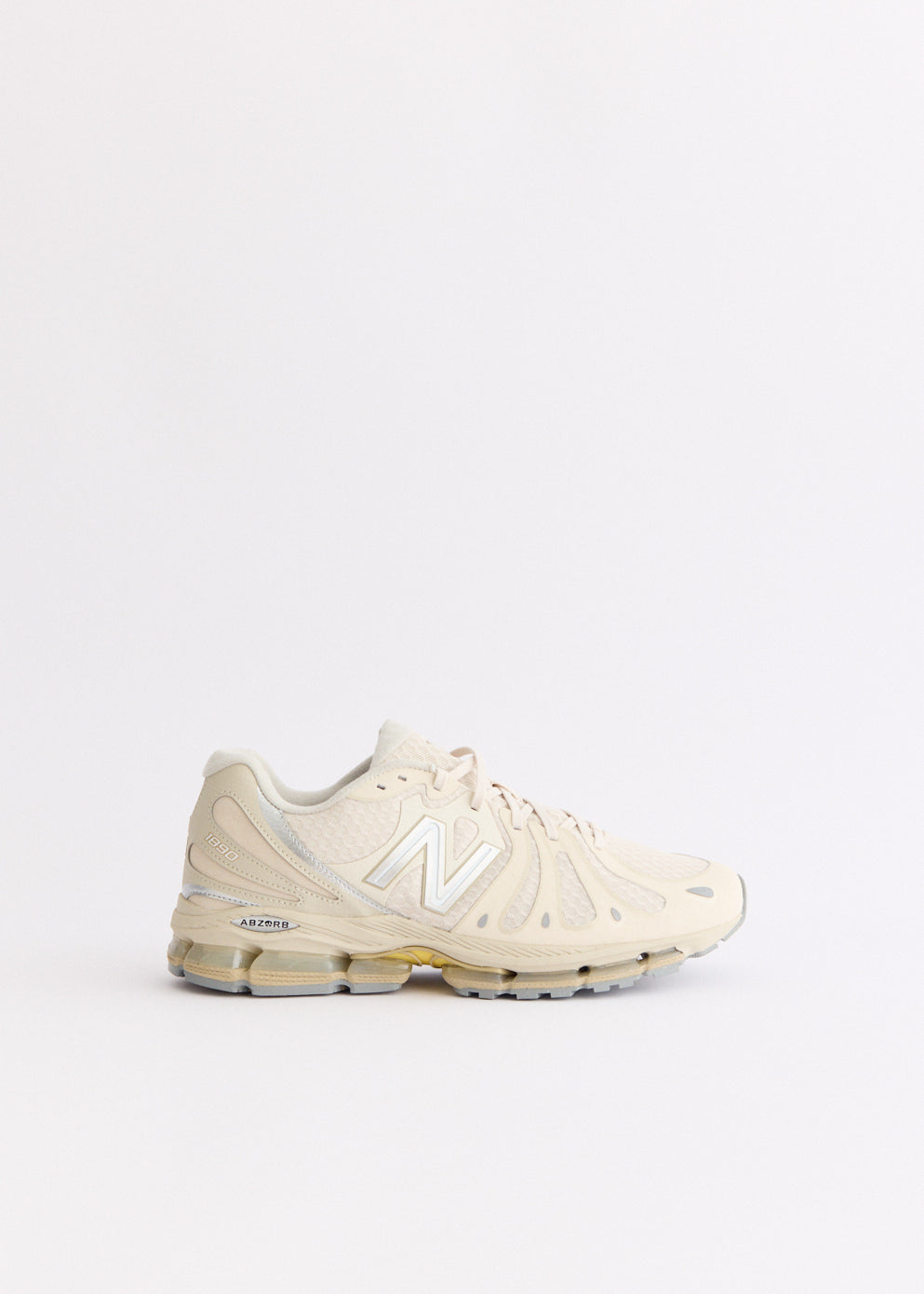 MADE in USA 990v4 'Linen Punch Yellow' Sneakers