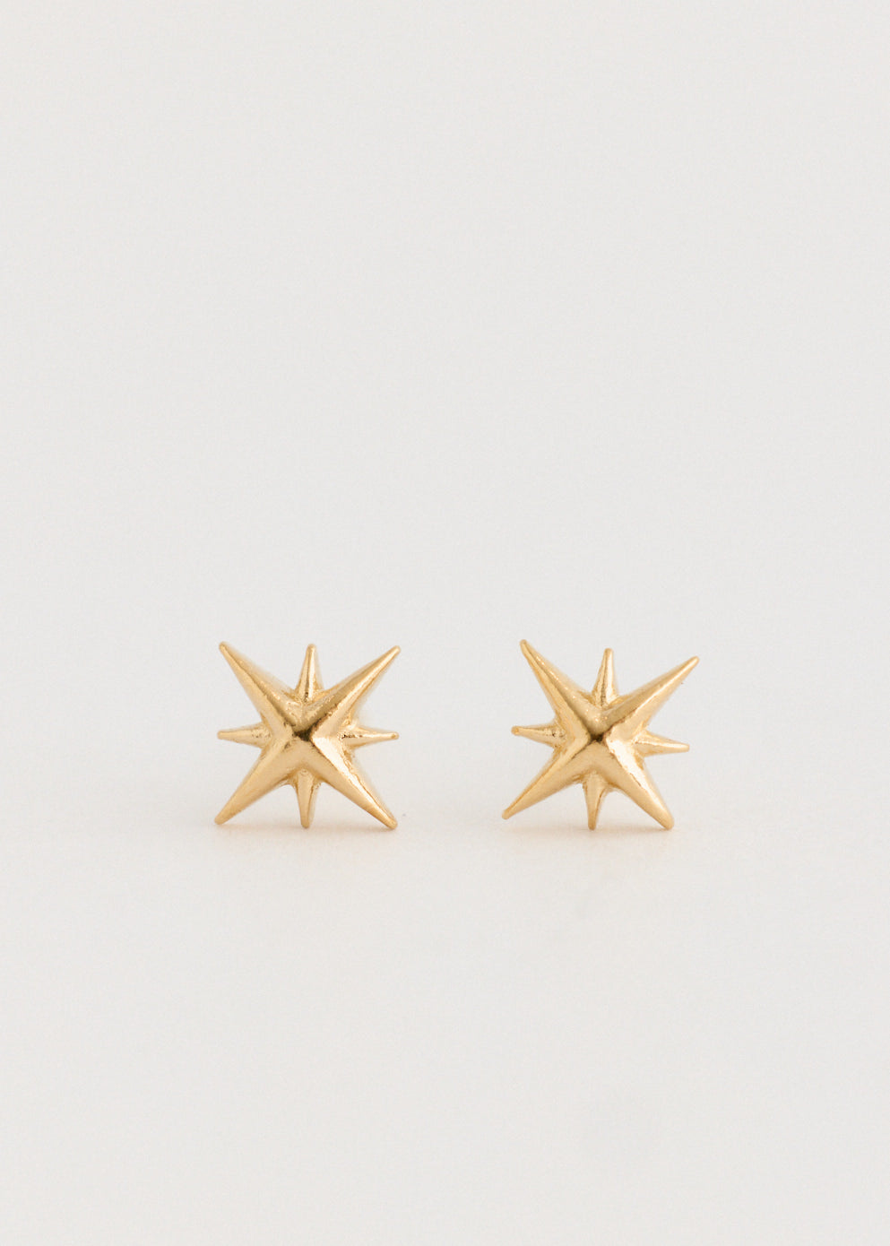 Gold Star Stud Earrings