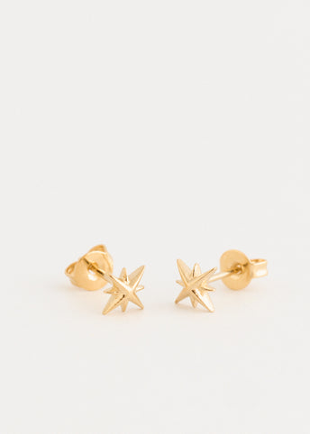 Gold Star Stud Earrings