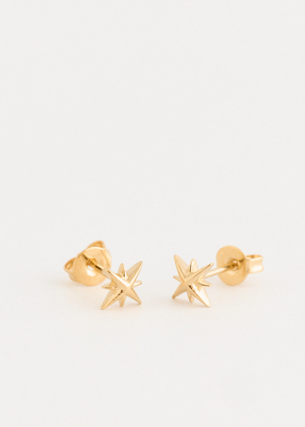 Gold Star Stud Earrings