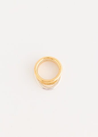 Silver And Gold Plated Ring