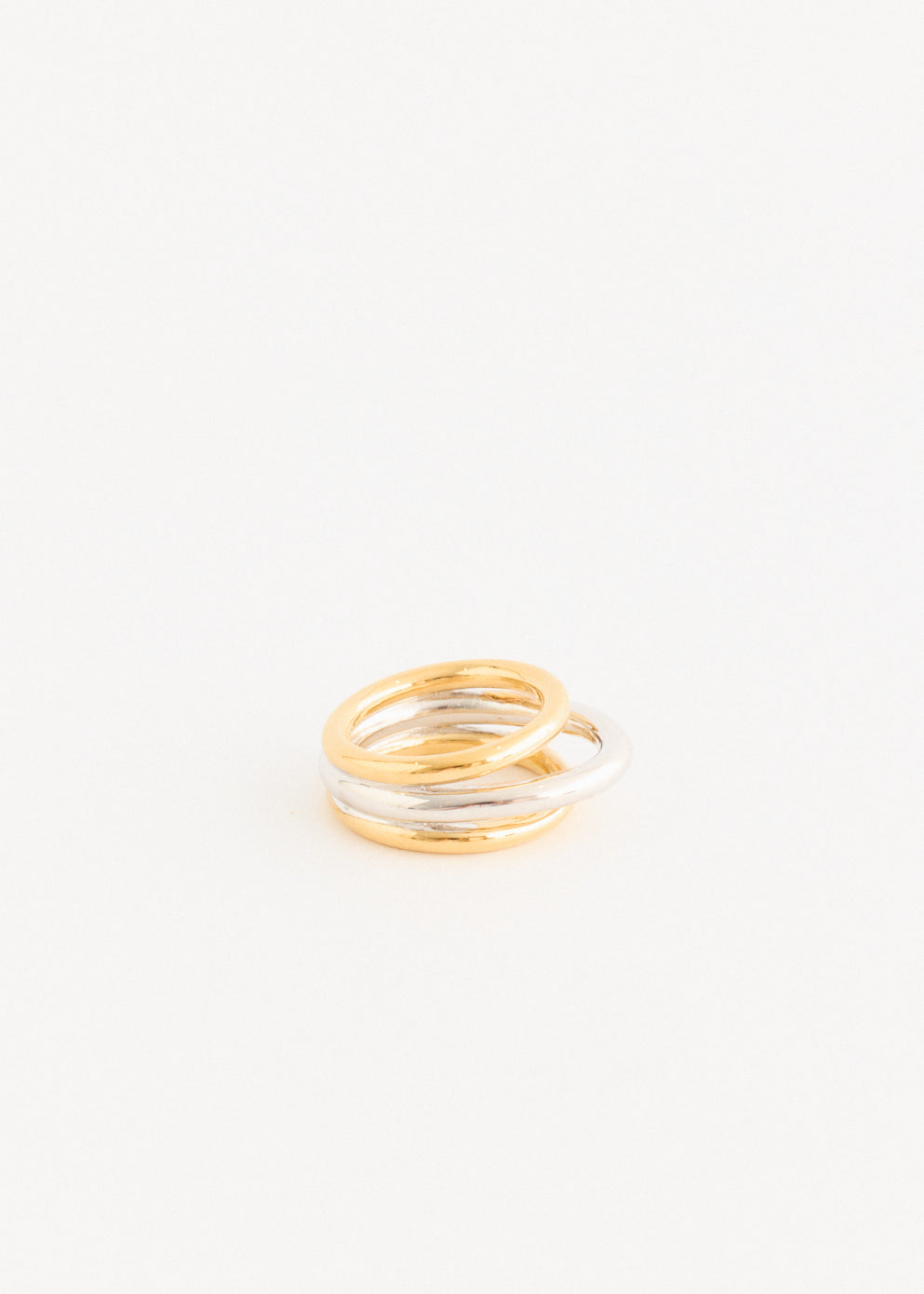 Silver And Gold Plated Ring