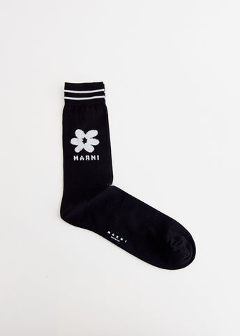 Flower Intarsia Socks