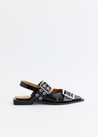 Feminine Buckle Ballerina