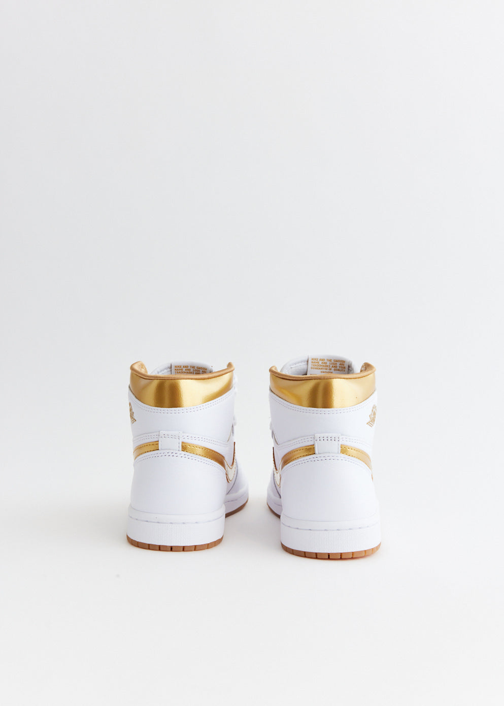 Women's Air Jordan High OG 'White and Gold' Sneakers
