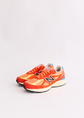 MADE in USA 990v4 'Urgent Red' Sneakers