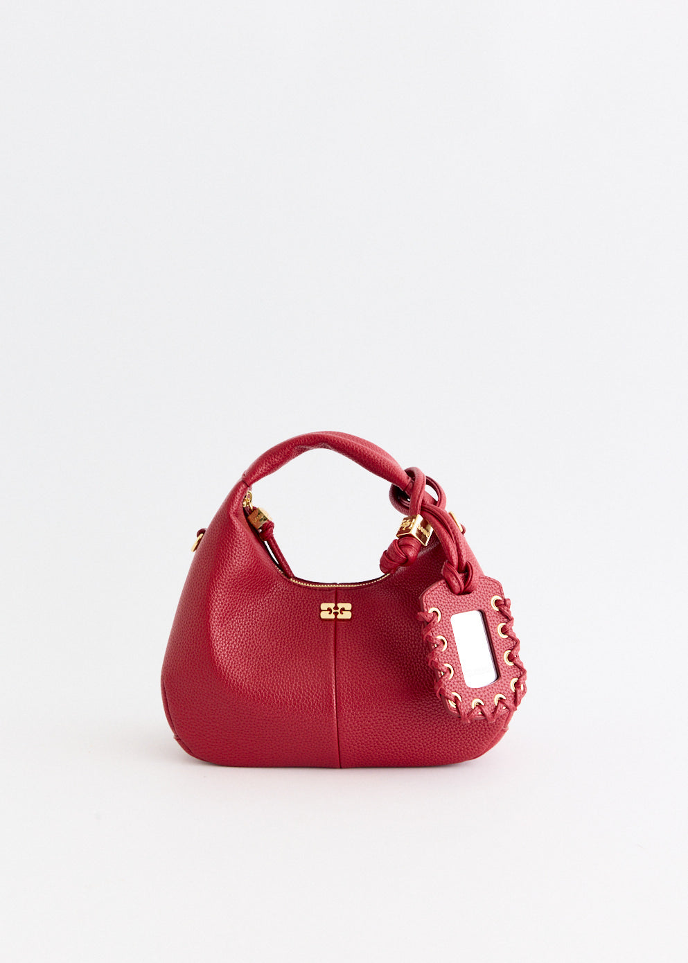 Grained Mini Hobo Bag