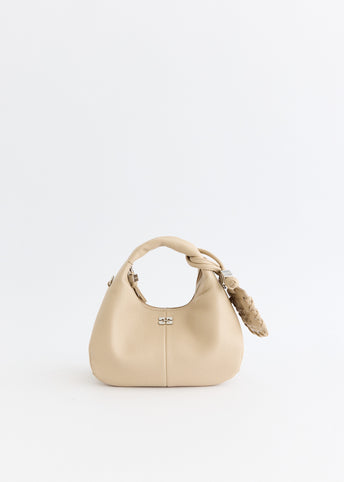 Grained Mini Hobo Bag