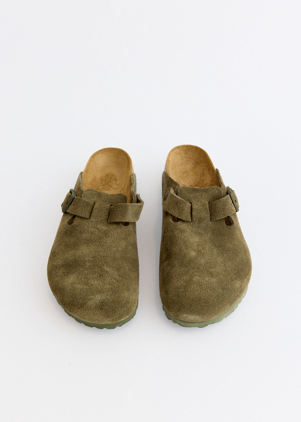 Boston Suede Leather Slides