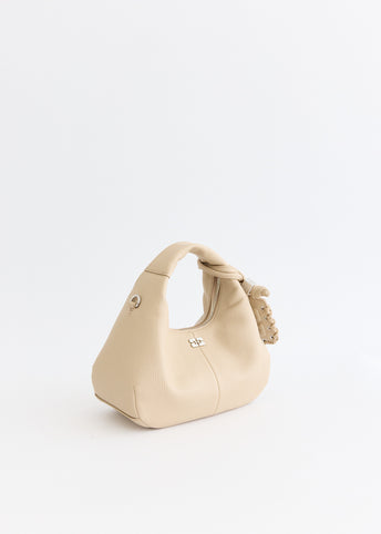 Grained Mini Hobo Bag