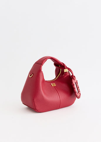 Grained Mini Hobo Bag