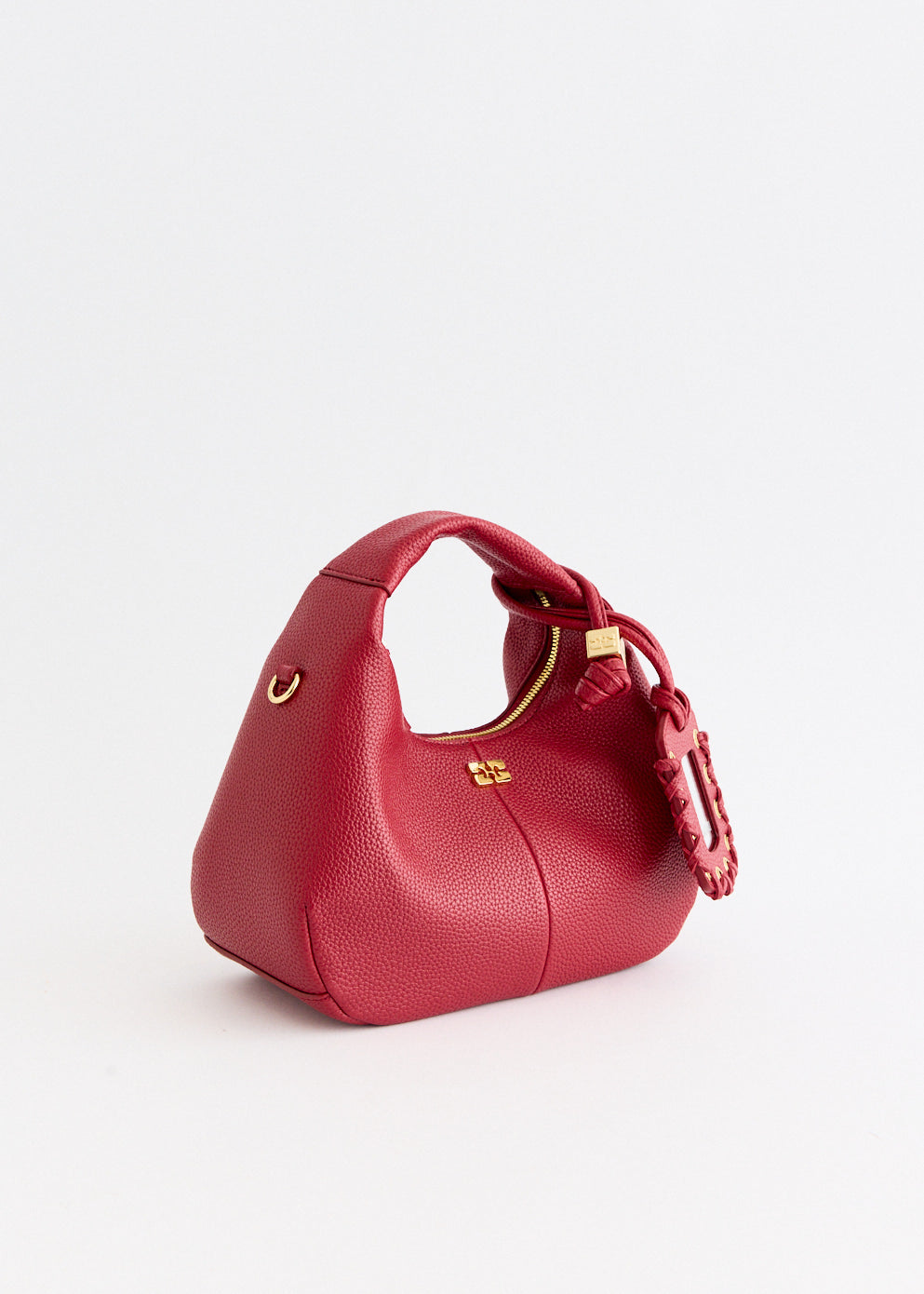Grained Mini Hobo Bag