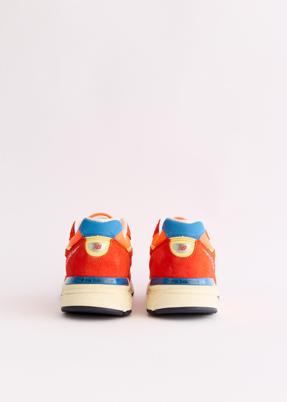 MADE in USA 990v4 'Urgent Red' Sneakers