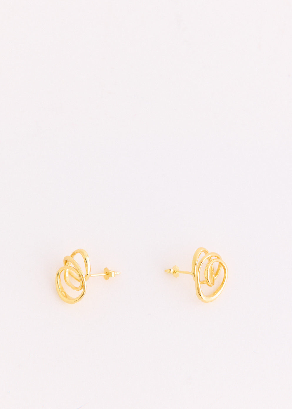 Contour Orbit Earrings Gold