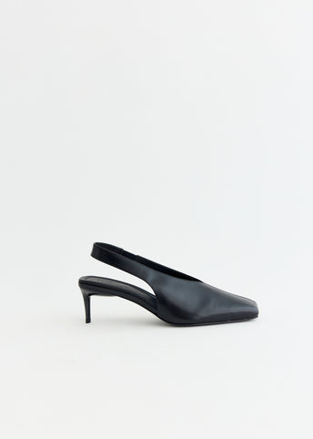 Square Toe Sling Back Heel