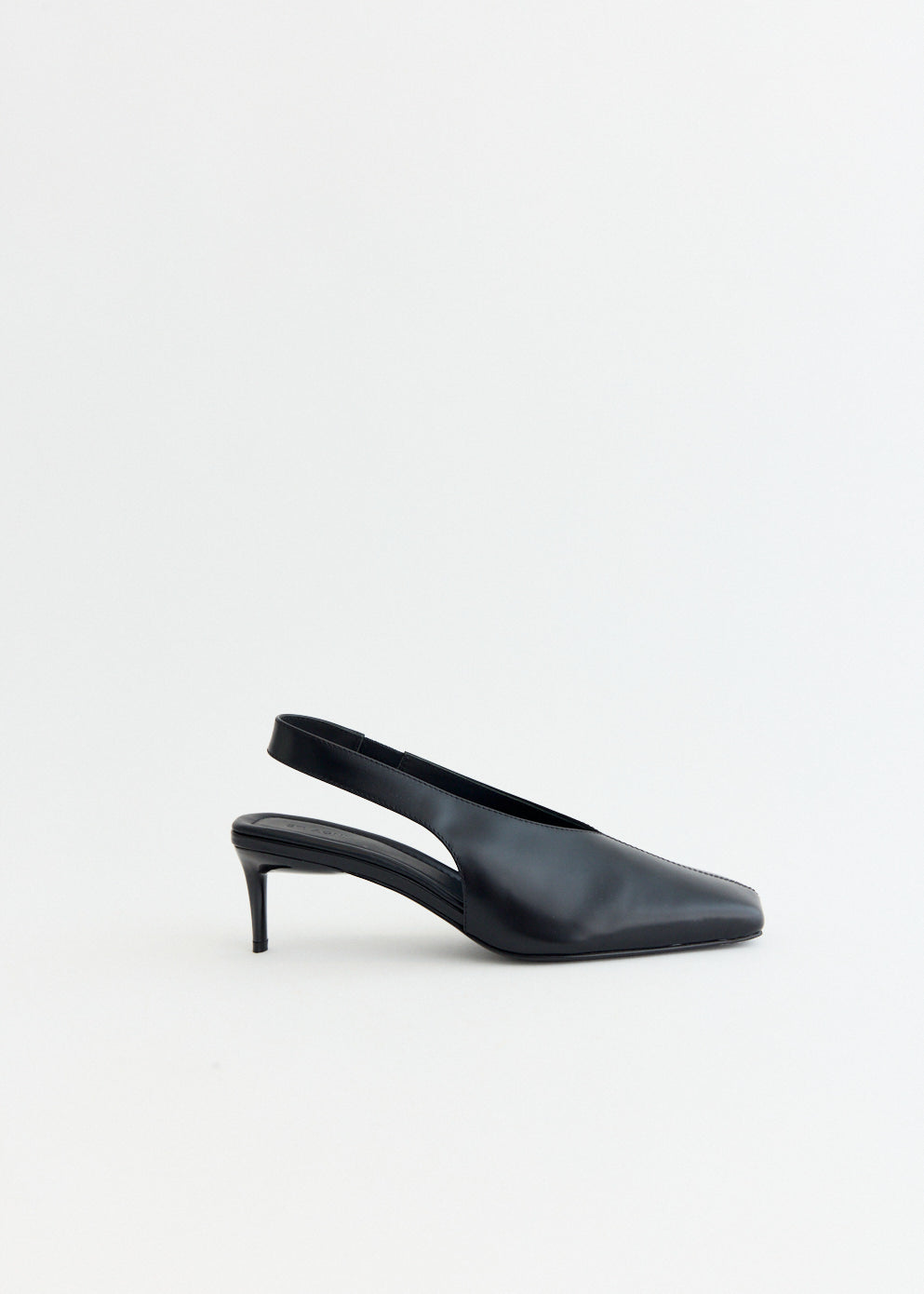 Square Toe Sling Back Heel