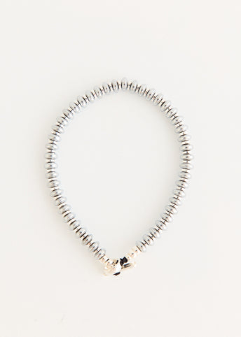 Hematite Roundel Beads Bracelet