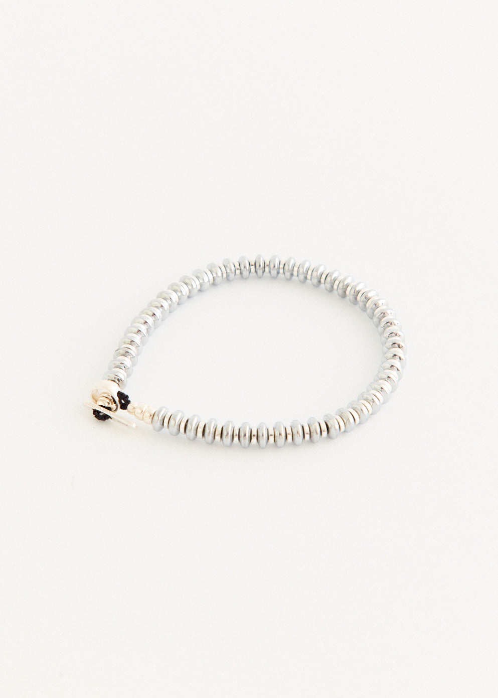 Hematite Roundel Beads Bracelet