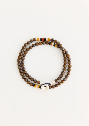 4mm Stone Double Wrap Bracelet