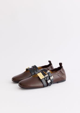Sue Triple Ballerina Flats