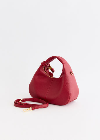 Grained Mini Hobo Bag