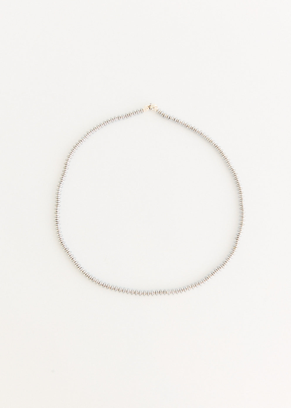 Hematite Roundel Beads Necklace