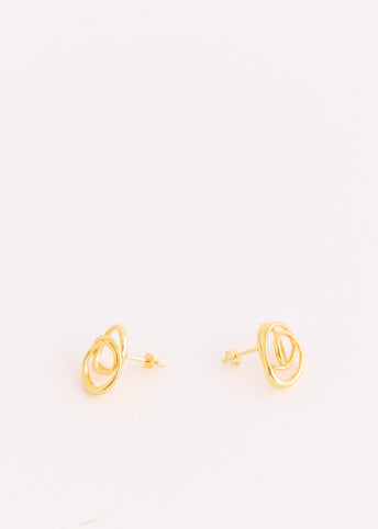 Contour Orbit Earrings Gold