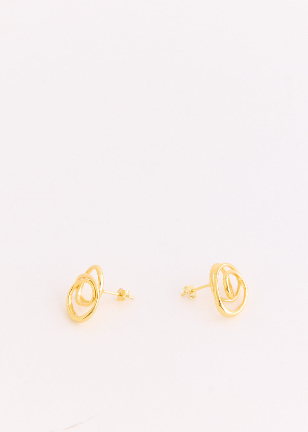 Contour Orbit Earrings Gold