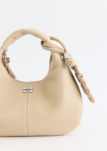Grained Mini Hobo Bag
