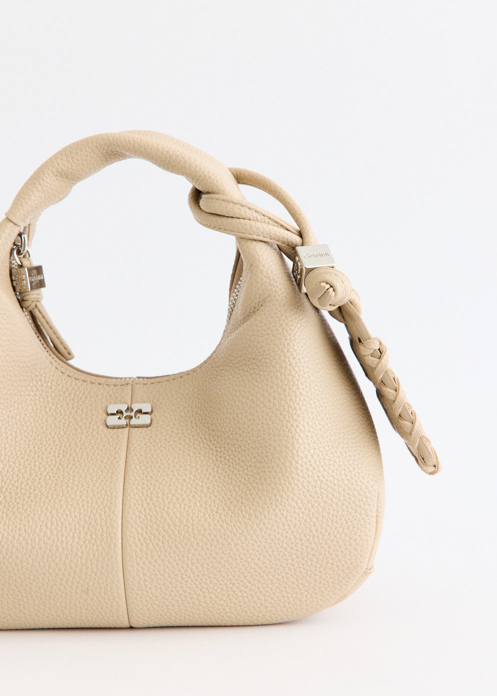 Grained Mini Hobo Bag
