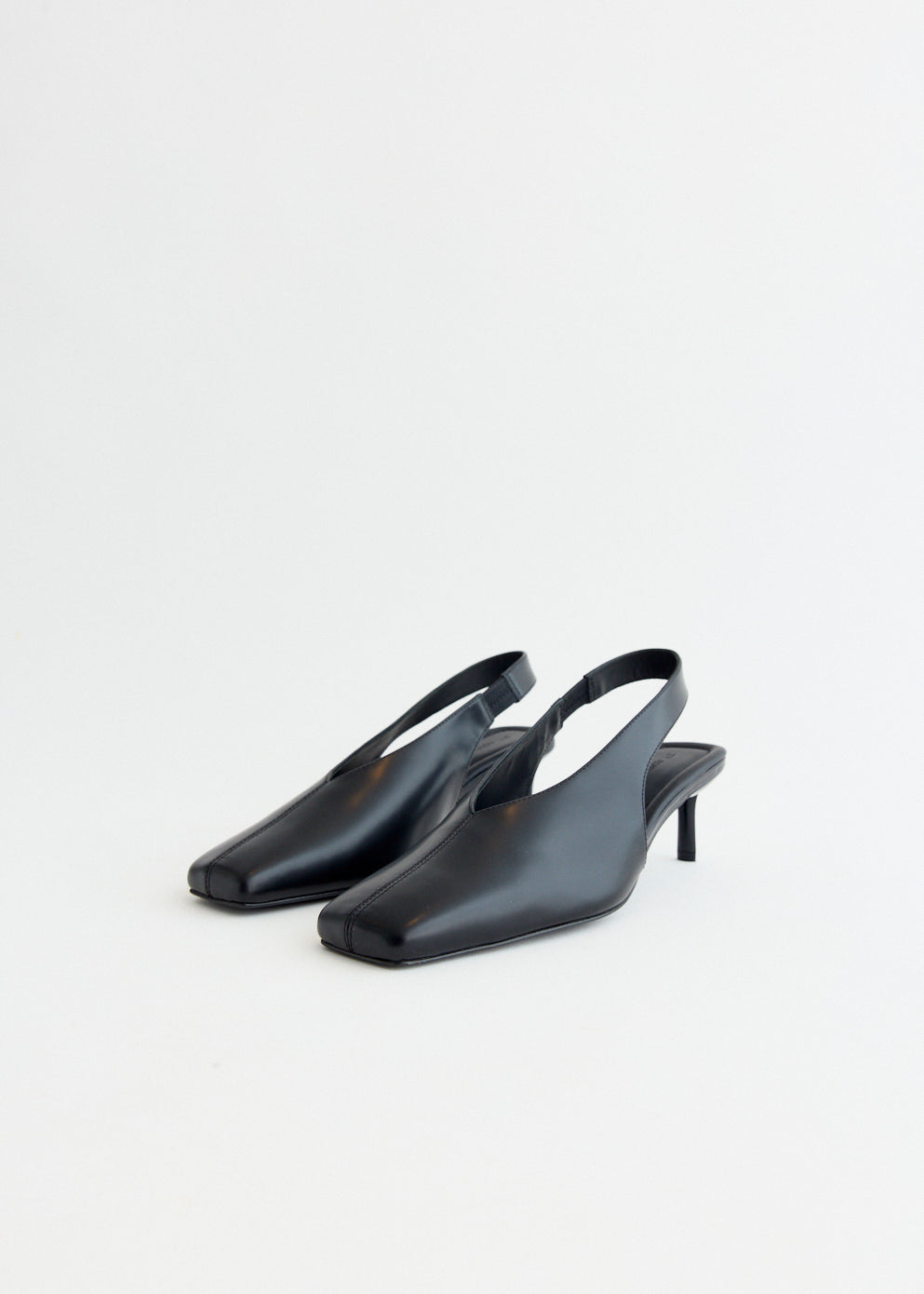 Square Toe Sling Back Heel