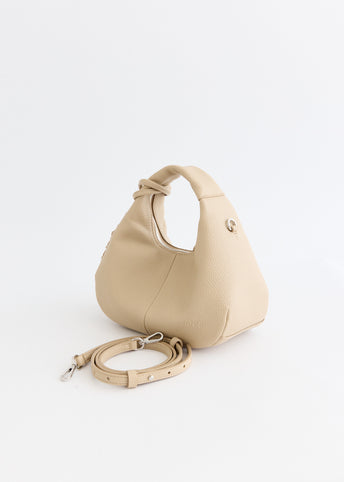 Grained Mini Hobo Bag