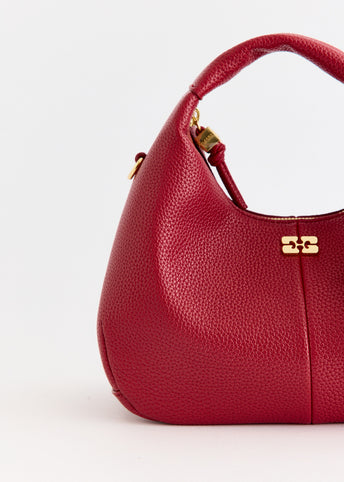 Grained Mini Hobo Bag