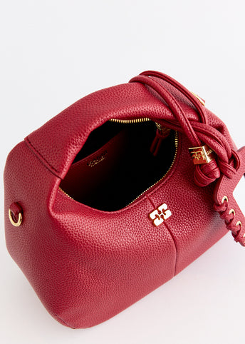 Grained Mini Hobo Bag