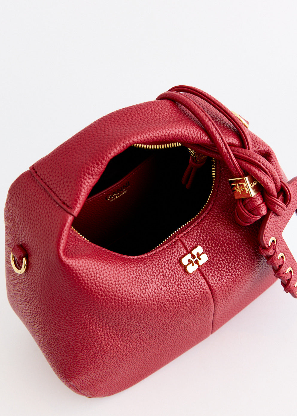 Grained Mini Hobo Bag