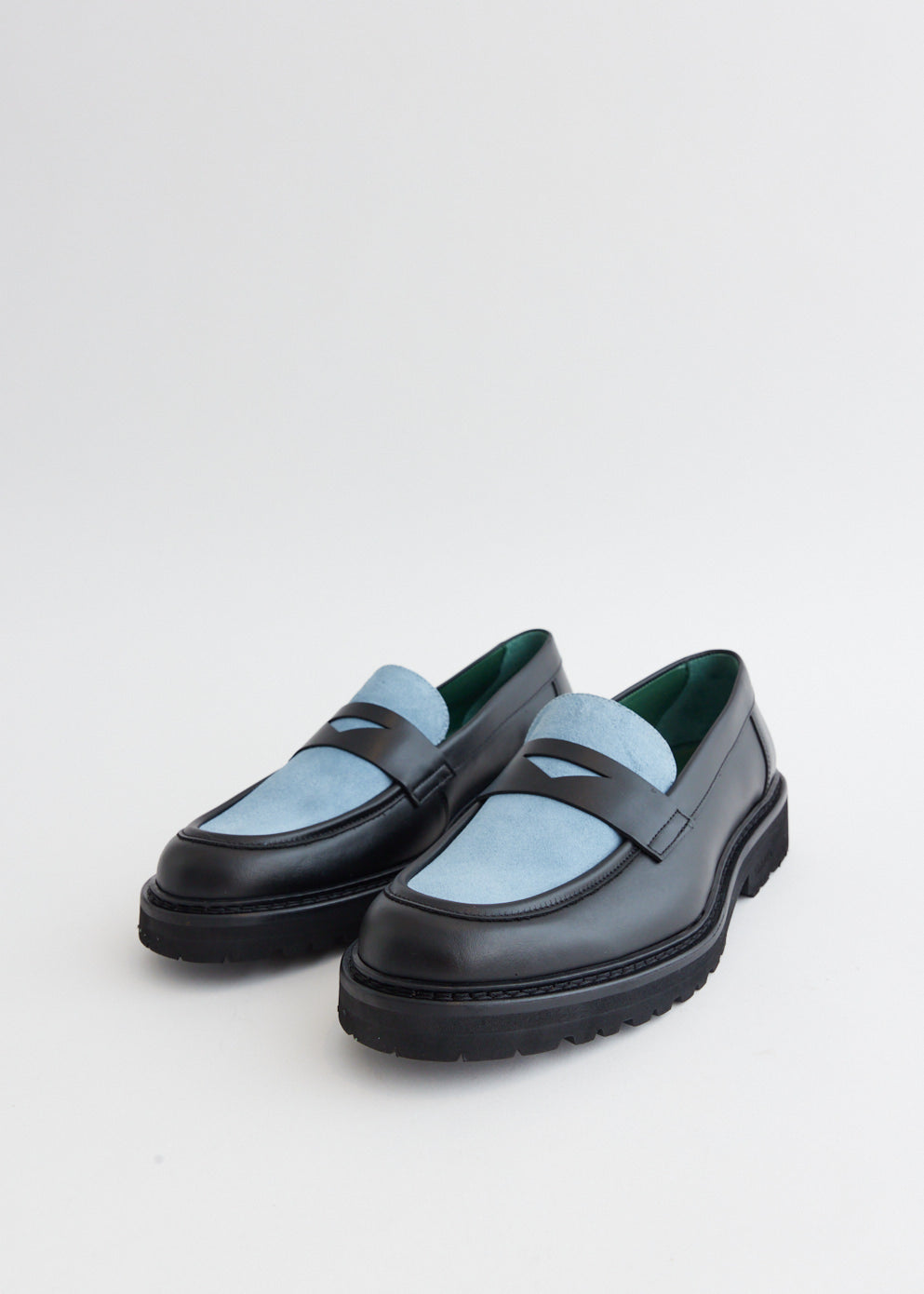 Richee Two-Tone Penny Loafers