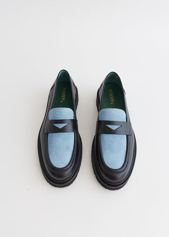 Richee Two-Tone Penny Loafers