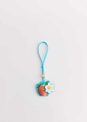 Strawberry Flower Keyring